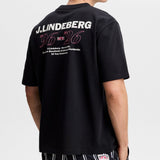 J.Lindeberg Golf T-Shirt - 30Y Hale Tee - Black SH26