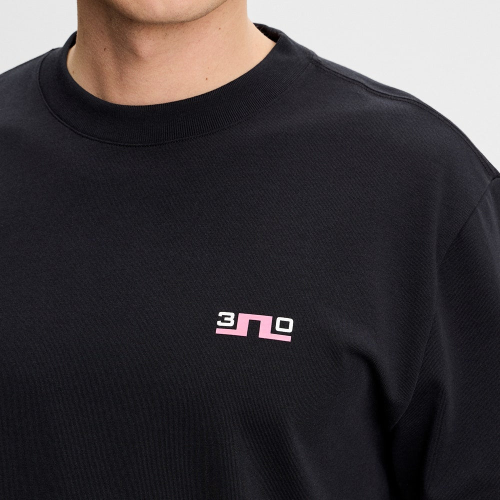J.Lindeberg Golf T-Shirt - 30Y Hale Tee - Black SH26