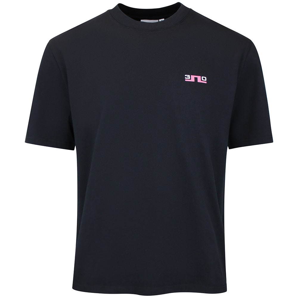 J.Lindeberg Golf T-Shirt - 30Y Hale Tee - Black SH26