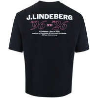 J.Lindeberg Golf T-Shirt - 30Y Hale Tee - Black SH26