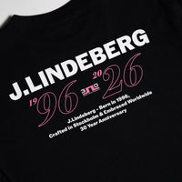 J.Lindeberg Golf T-Shirt - 30Y Hale Tee - Black SH26