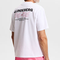 J.Lindeberg Golf T-Shirt - 30Y Hale Tee - White SH26