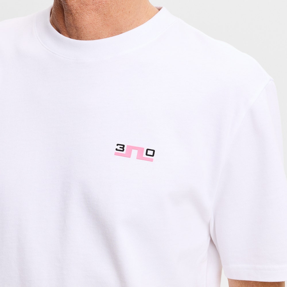J.Lindeberg Golf T-Shirt - 30Y Hale Tee - White SH26