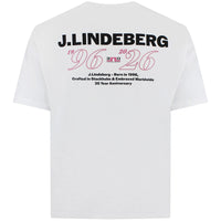 J.Lindeberg Golf T-Shirt - 30Y Hale Tee - White SH26