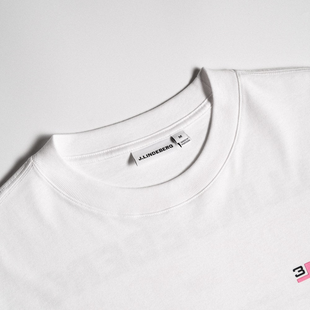 J.Lindeberg Golf T-Shirt - 30Y Hale Tee - White SH26