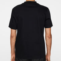 J.Lindeberg Golf T-Shirt - Ace Mock Neck Tee - Black AW25