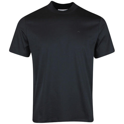 J.Lindeberg Golf T-Shirt - Ace Mock Neck Tee - Black SS26