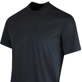 J.Lindeberg Golf T-Shirt - Ace Mock Neck Tee - Black SS26