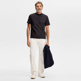 J.Lindeberg Golf T-Shirt - Ace Mock Neck Tee - Black SS26