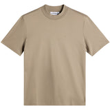 J.Lindeberg Golf T-Shirt - Ace Mock Neck Tee - Brindle AW26