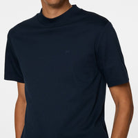J.Lindeberg Golf T-Shirt - Ace Mock Neck Tee - JL Navy AW25