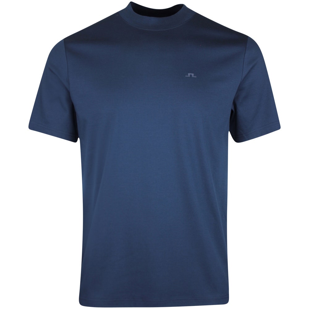 J.Lindeberg Golf T-Shirt - Ace Mock Neck Tee - JL Navy AW25