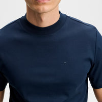 J.Lindeberg Golf T-Shirt - Ace Mock Neck Tee - JL Navy SS26
