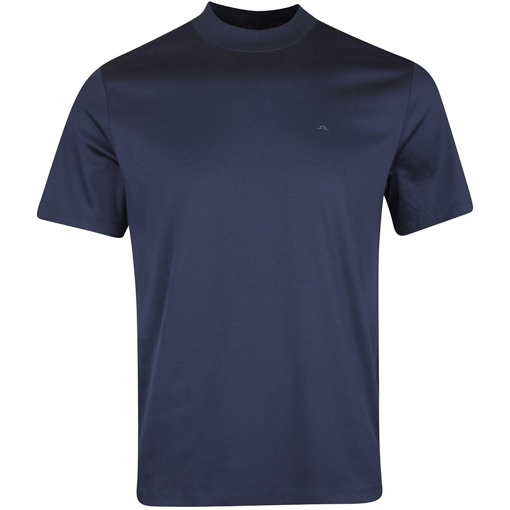 J.Lindeberg Golf T-Shirt - Ace Mock Neck Tee - JL Navy SS26