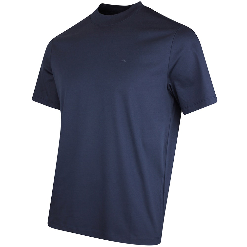 J.Lindeberg Golf T-Shirt - Ace Mock Neck Tee - JL Navy SS26