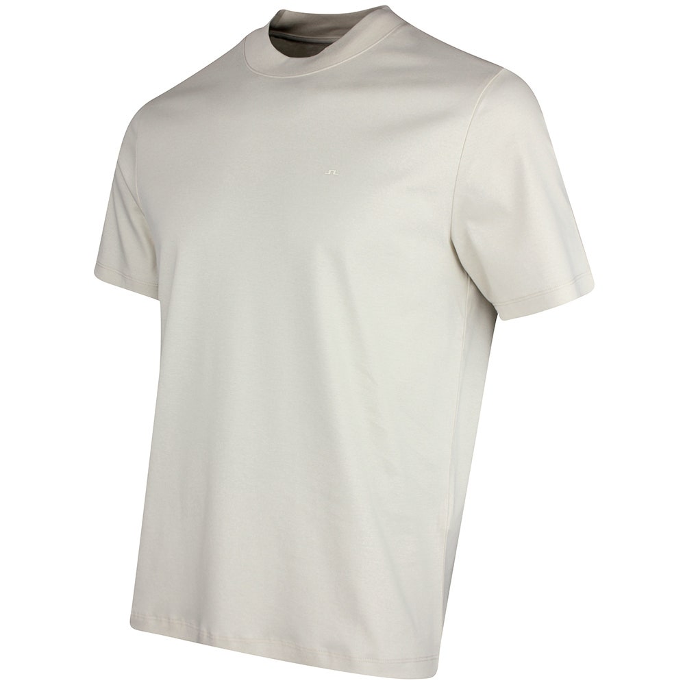 J.Lindeberg Golf T-Shirt - Ace Mock Neck Tee - Moonbeam SS26