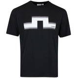 J.Lindeberg Golf T-Shirt - Alpha Graphic Tee - Black SS26