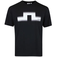 J.Lindeberg Golf T-Shirt - Alpha Graphic Tee - Black SS26