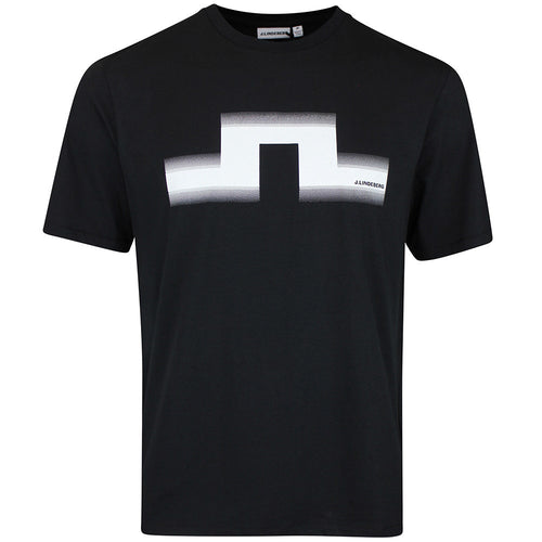 J.Lindeberg Golf T-Shirt - Alpha Graphic Tee - Black SS26