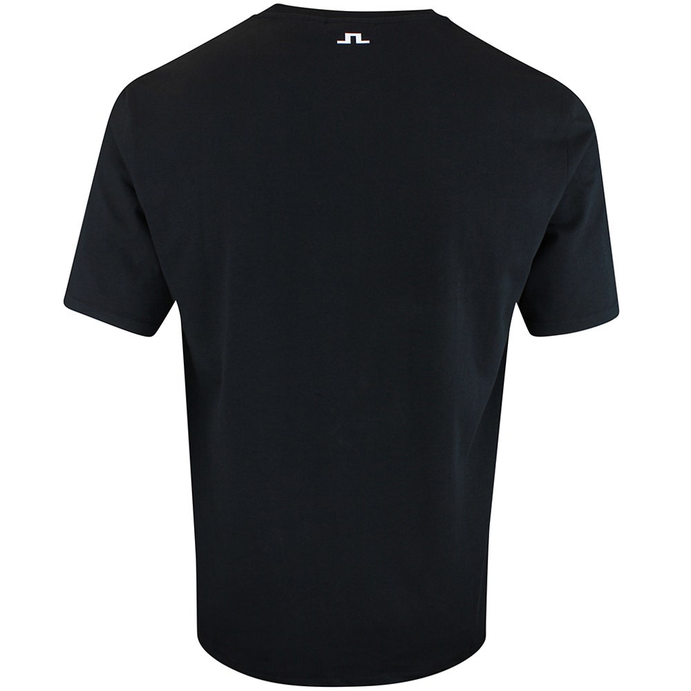 J.Lindeberg Golf T-Shirt - Alpha Graphic Tee - Black SS26