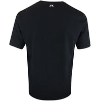 J.Lindeberg Golf T-Shirt - Alpha Graphic Tee - Black SS26