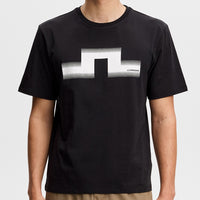 J.Lindeberg Golf T-Shirt - Alpha Graphic Tee - Black SS26