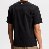 J.Lindeberg Golf T-Shirt - Alpha Graphic Tee - Black SS26