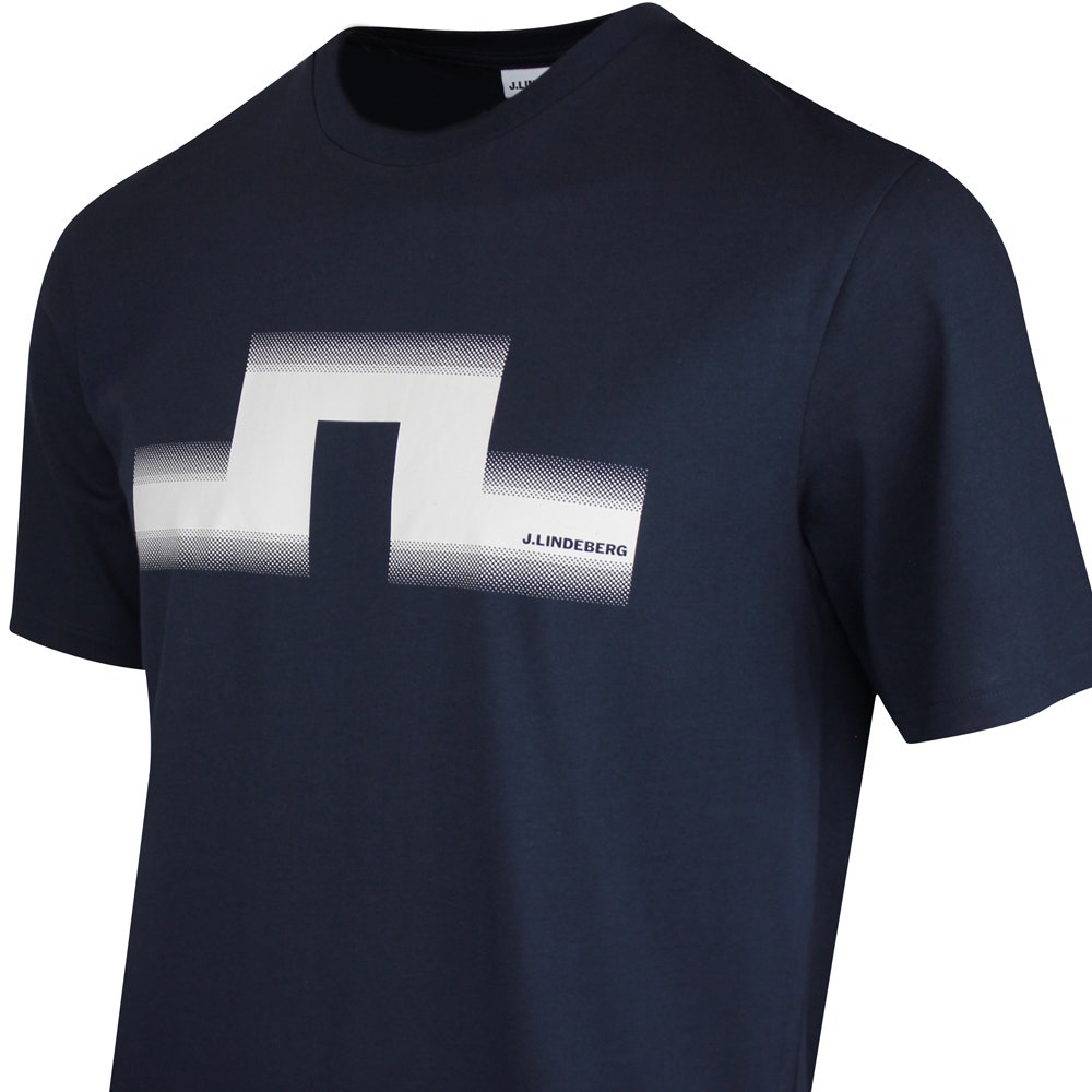 J.Lindeberg Golf T-Shirt - Alpha Graphic Tee - JL Navy SS26