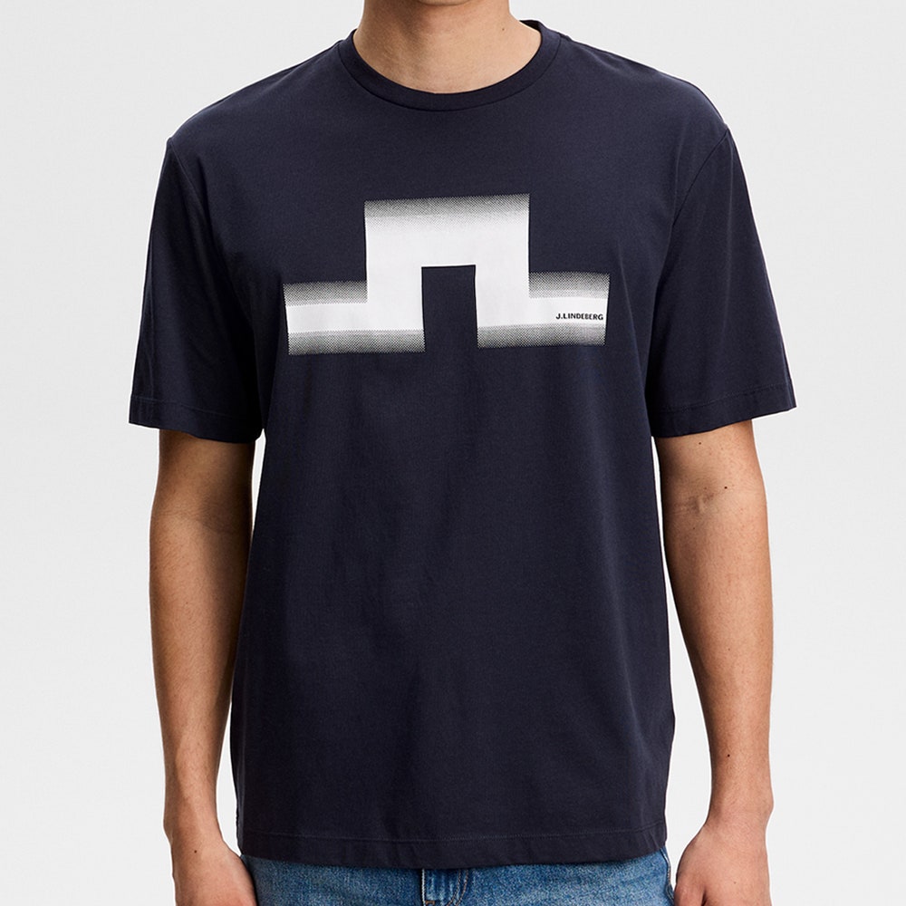 J.Lindeberg Golf T-Shirt - Alpha Graphic Tee - JL Navy SS26