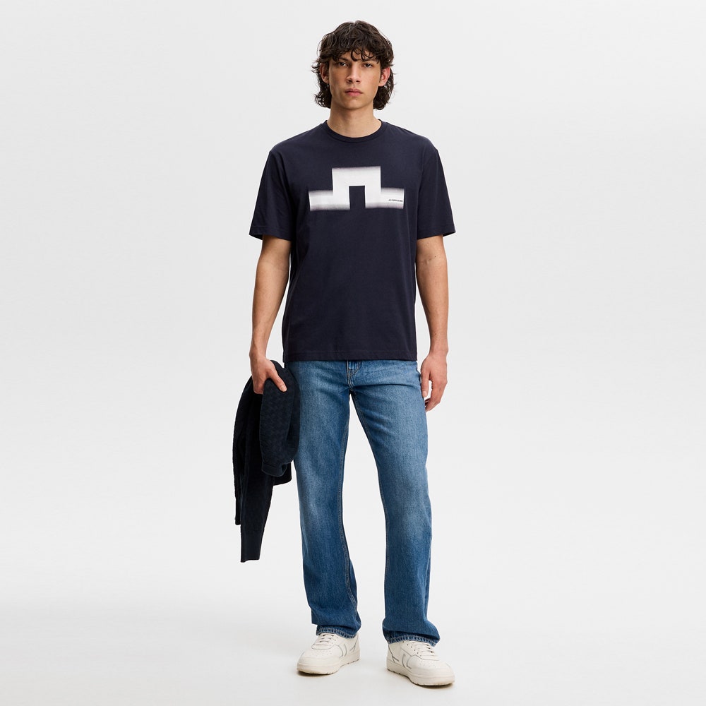 J.Lindeberg Golf T-Shirt - Alpha Graphic Tee - JL Navy SS26