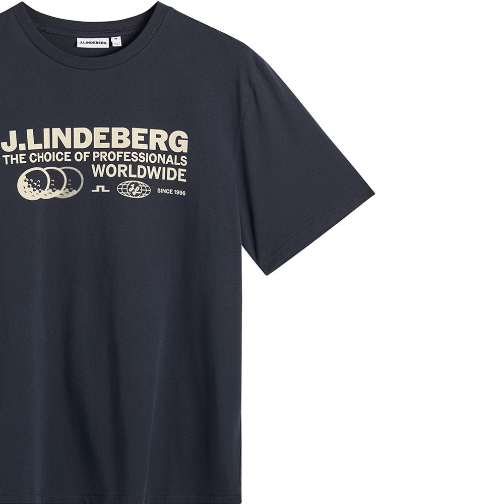 J.Lindeberg Golf T-Shirt - Alpha Pro Graphic Tee - JL Navy AW26