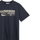 J.Lindeberg Golf T-Shirt - Alpha Pro Graphic Tee - JL Navy AW26