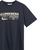 J.Lindeberg Golf T-Shirt - Alpha Pro Graphic Tee - JL Navy AW26