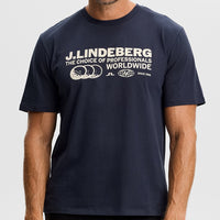 J.Lindeberg Golf T-Shirt - Alpha Pro Graphic Tee - JL Navy AW26