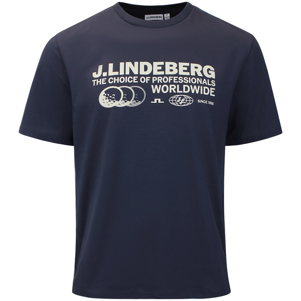 J.Lindeberg Golf T-Shirt - Alpha Pro Graphic Tee - JL Navy AW26