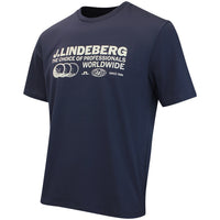 J.Lindeberg Golf T-Shirt - Alpha Pro Graphic Tee - JL Navy AW26