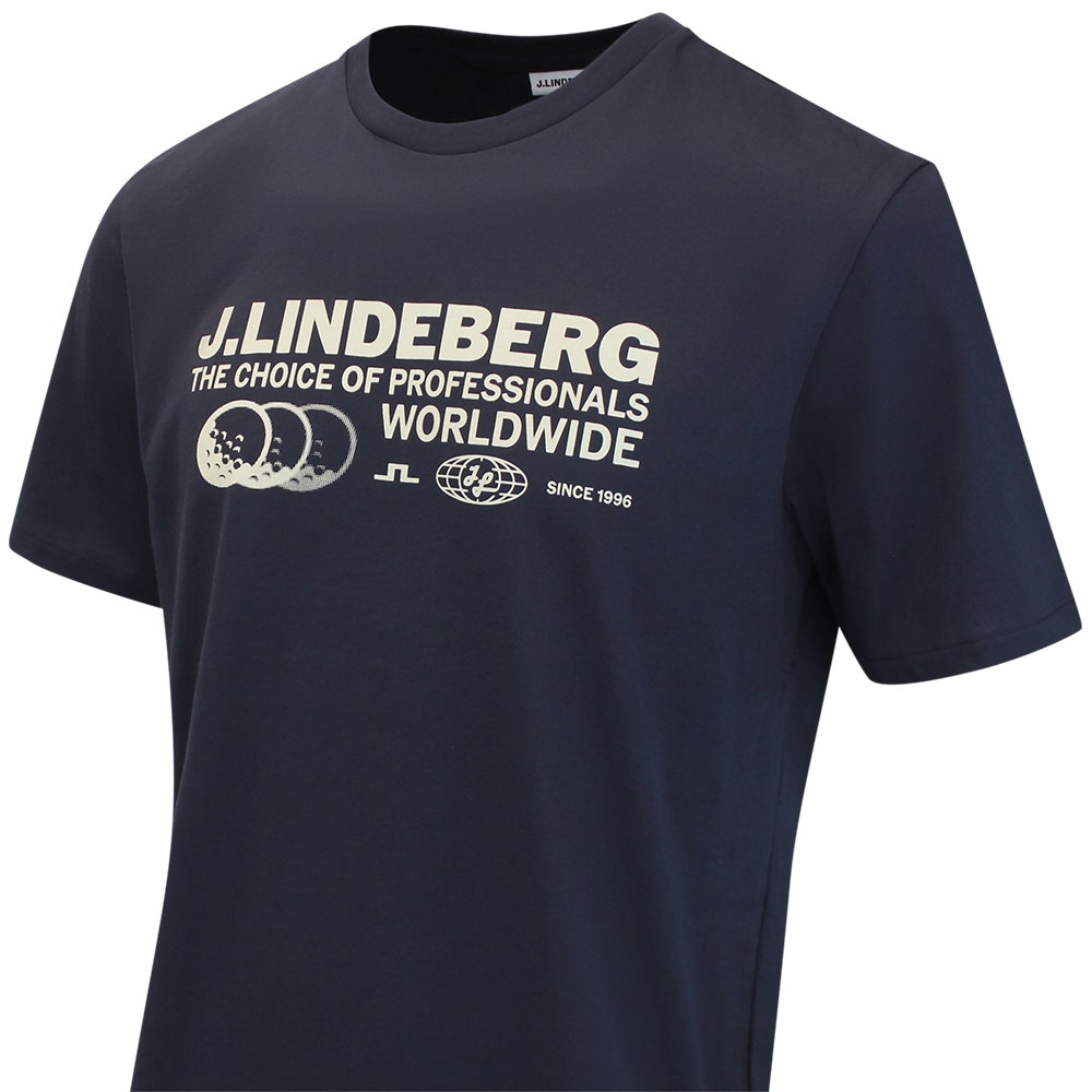 J.Lindeberg Golf T-Shirt - Alpha Pro Graphic Tee - JL Navy AW26