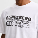 J.Lindeberg Golf T-Shirt - Alpha Pro Graphic Tee - White AW26