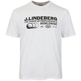 J.Lindeberg Golf T-Shirt - Alpha Pro Graphic Tee - White AW26