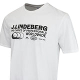 J.Lindeberg Golf T-Shirt - Alpha Pro Graphic Tee - White AW26