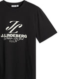 J.Lindeberg Golf T-Shirt - Alpha Stockholm Graphic Tee - Black AW26