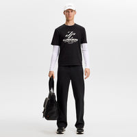 J.Lindeberg Golf T-Shirt - Alpha Stockholm Graphic Tee - Black AW26