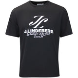 J.Lindeberg Golf T-Shirt - Alpha Stockholm Graphic Tee - Black AW26