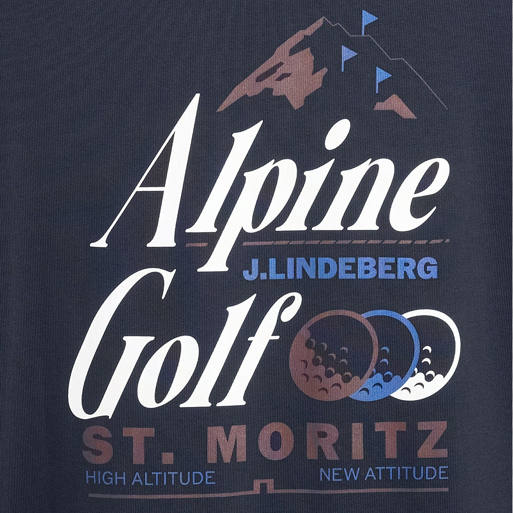 J.Lindeberg Golf T-Shirt - Bennett Heavy Tee - JL Navy AW26