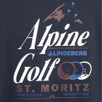 J.Lindeberg Golf T-Shirt - Bennett Heavy Tee - JL Navy AW26