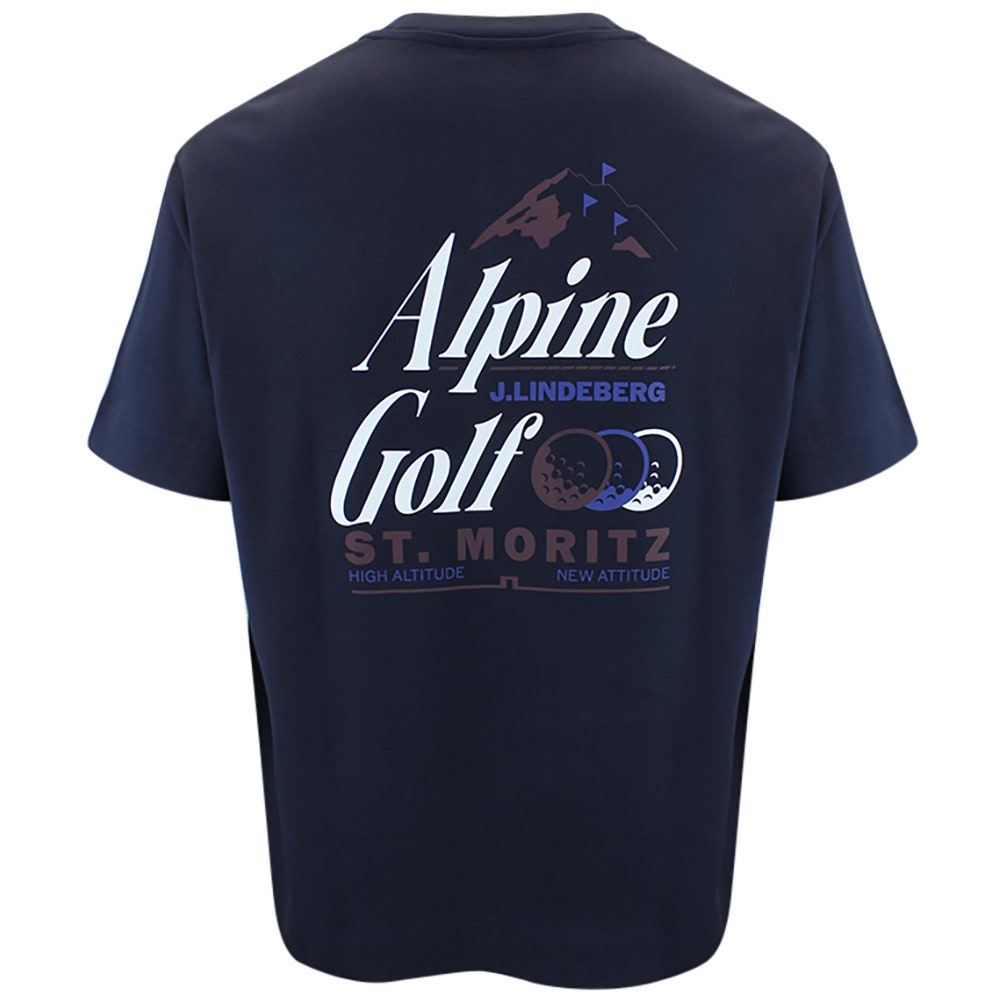 J.Lindeberg Golf T-Shirt - Bennett Heavy Tee - JL Navy AW26