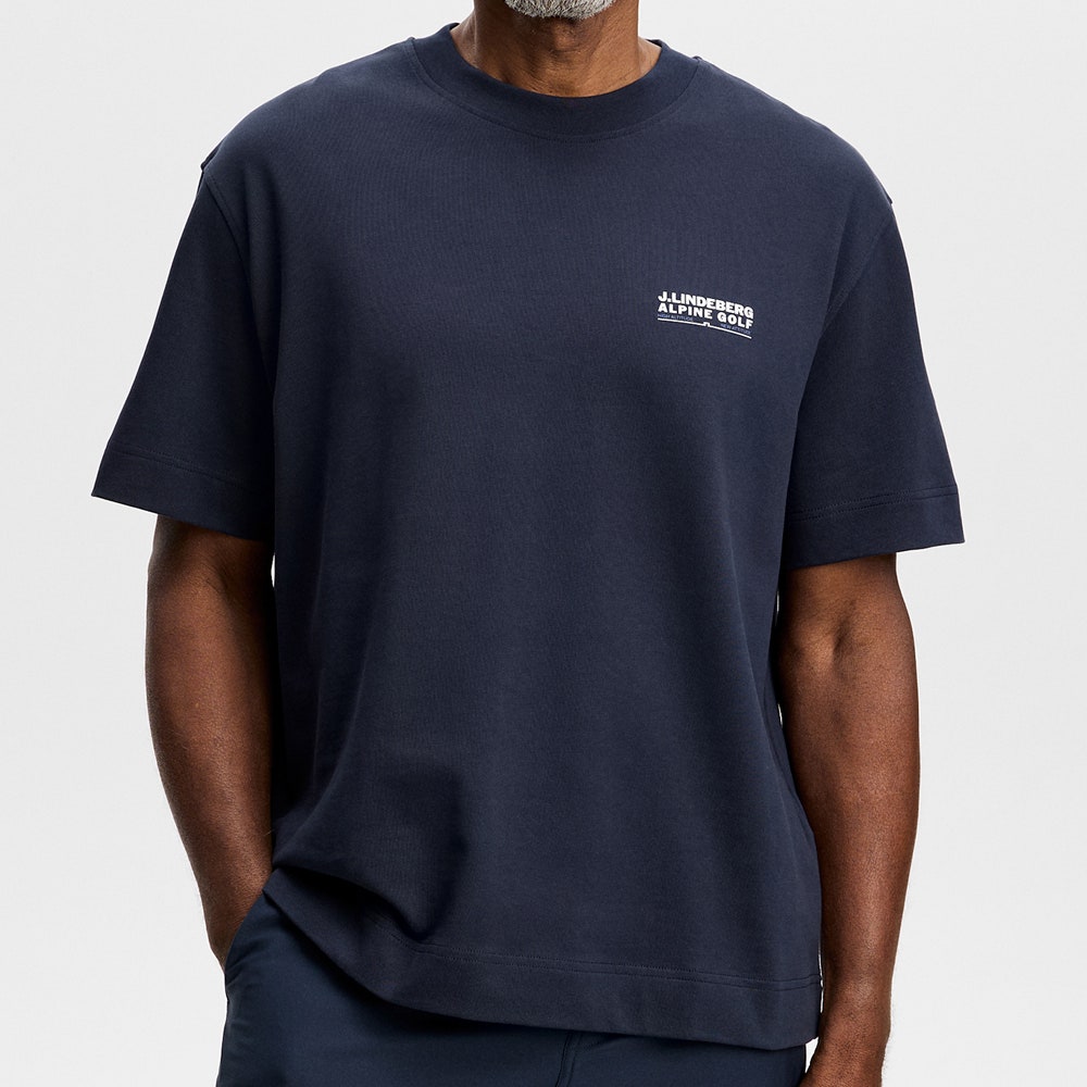 J.Lindeberg Golf T-Shirt - Bennett Heavy Tee - JL Navy AW26