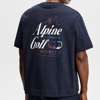 J.Lindeberg Golf T-Shirt - Bennett Heavy Tee - JL Navy AW26