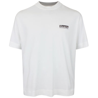 J.Lindeberg Golf T-Shirt - Bennett Heavy Tee - White AW26