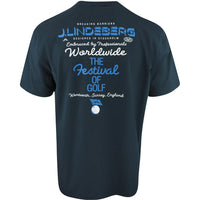 J.Lindeberg Golf T-Shirt - Billy Festival Tee DPWT - JL Navy AW25